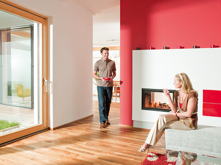 Okna w okleinie drewnopodobnej